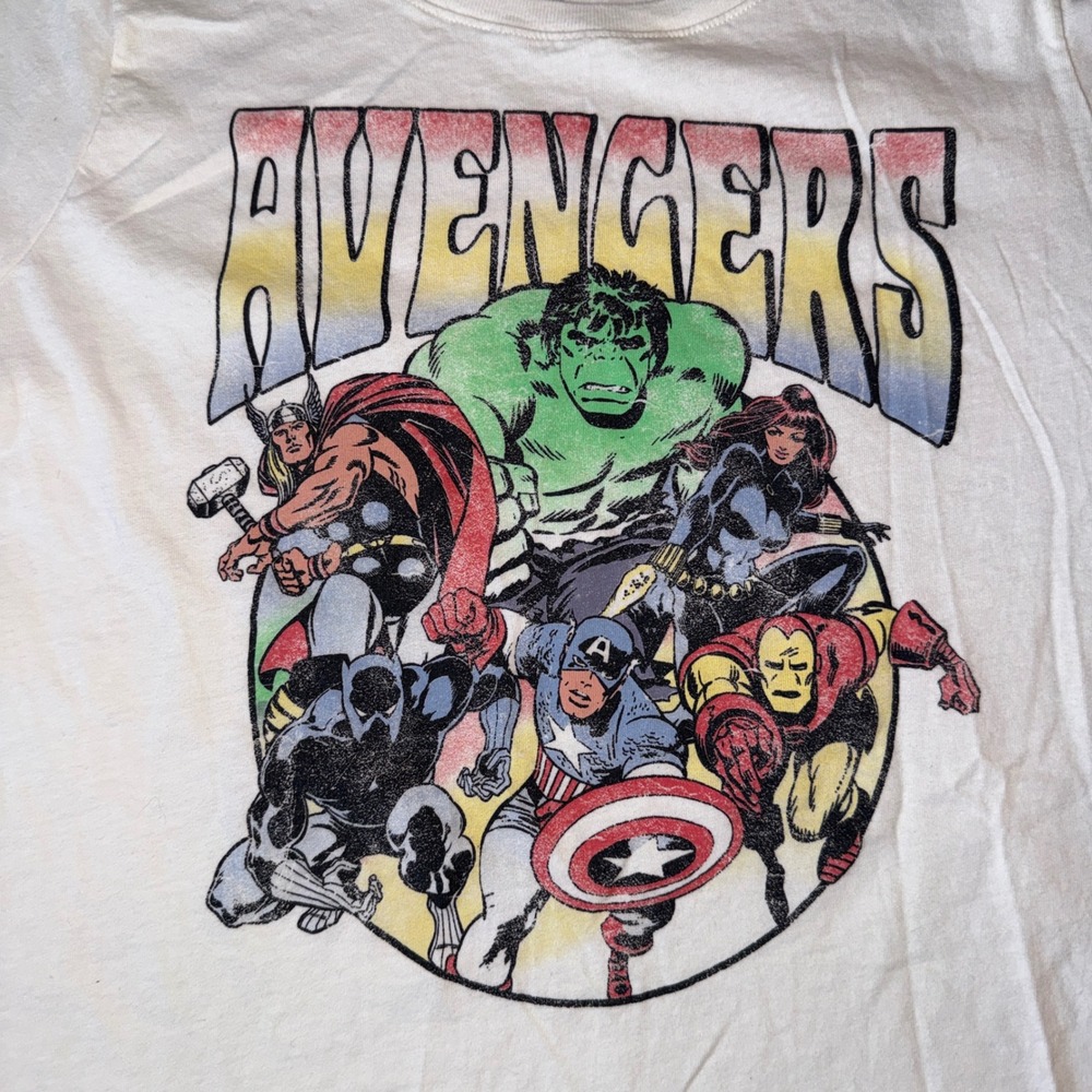 Marvel Avengers Comic‎ Style Graphic Tee White 1X plus size women's